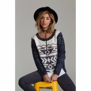 Anthropologie Raga Arctic Wild Pullover‎ Sweater Boho S